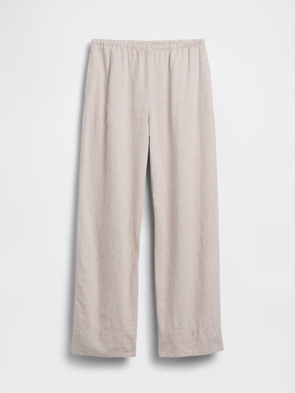 Gap Linen-Blend Easy Wide-Leg Pants in Flax Size Small Tall